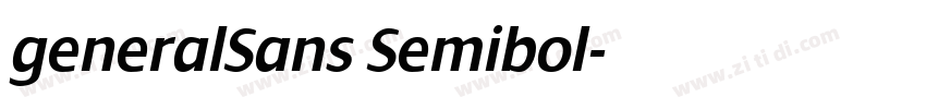 generalSans Semibol字体转换